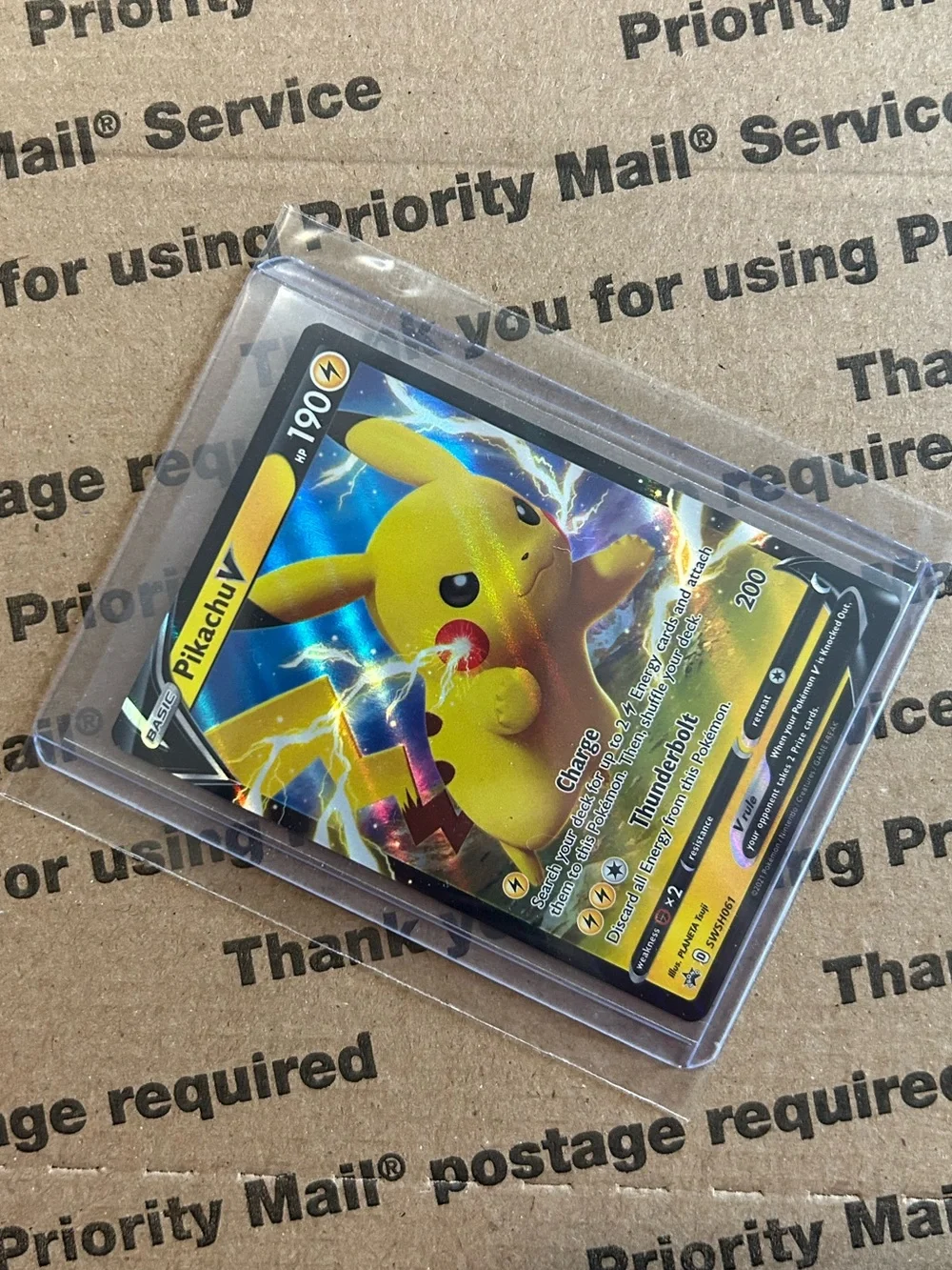 Shining Fates Pikachu V Black Star Promo No. SWSH061